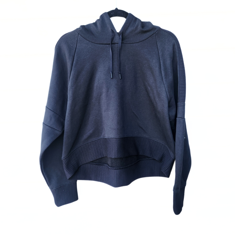 DSG Women's Small Black Long Sleeve Cropped Pullover Hoodie